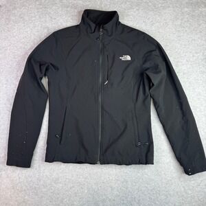 The North Face Apex Bionic Softshell Jacket Women Medium Black Full Zip‎ (READ)